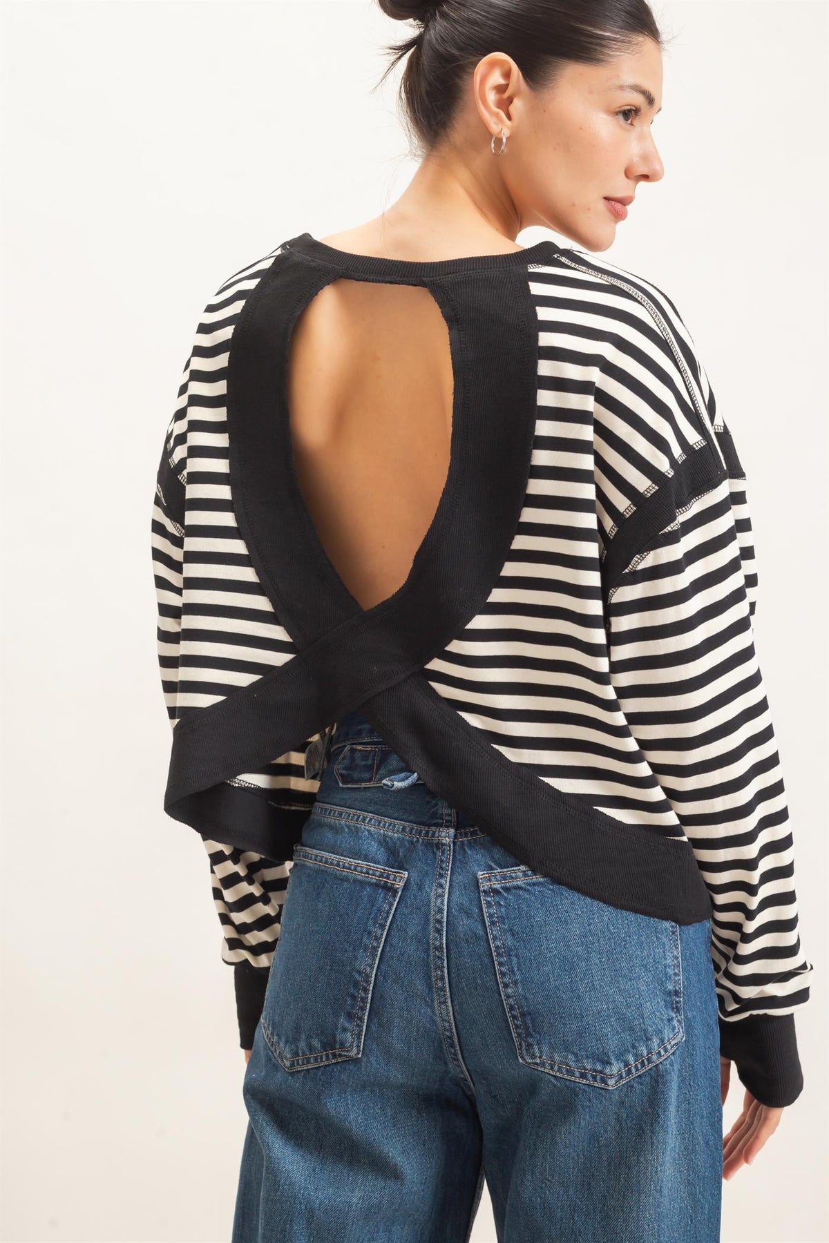 Striped Long Sleeve Top