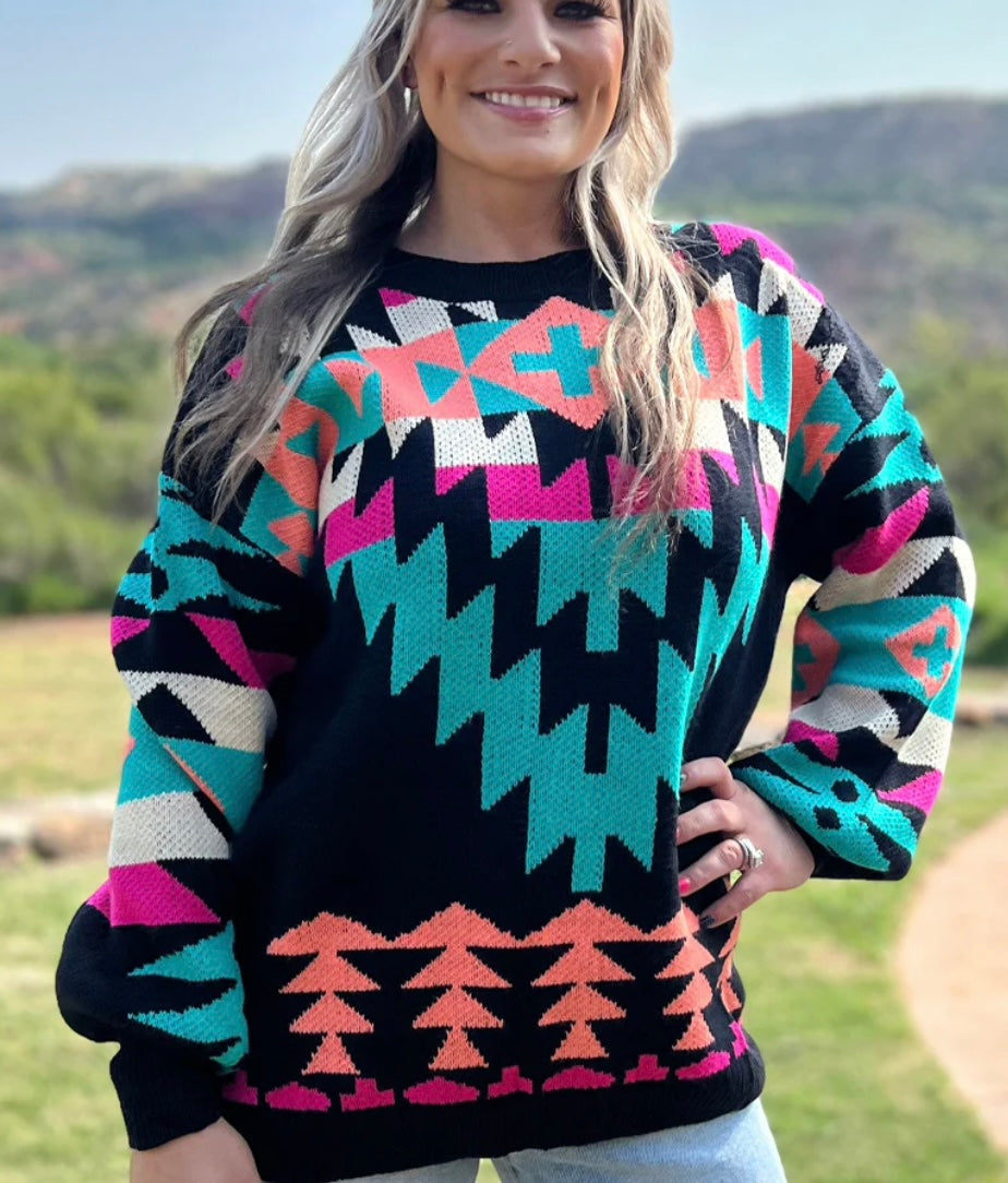 Western Lights Knit Sweater