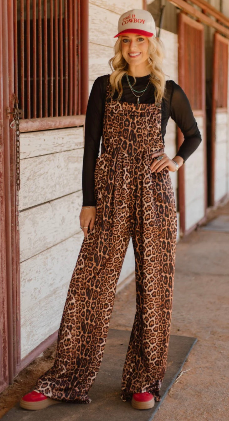 Cheetah Print Jumpsuit