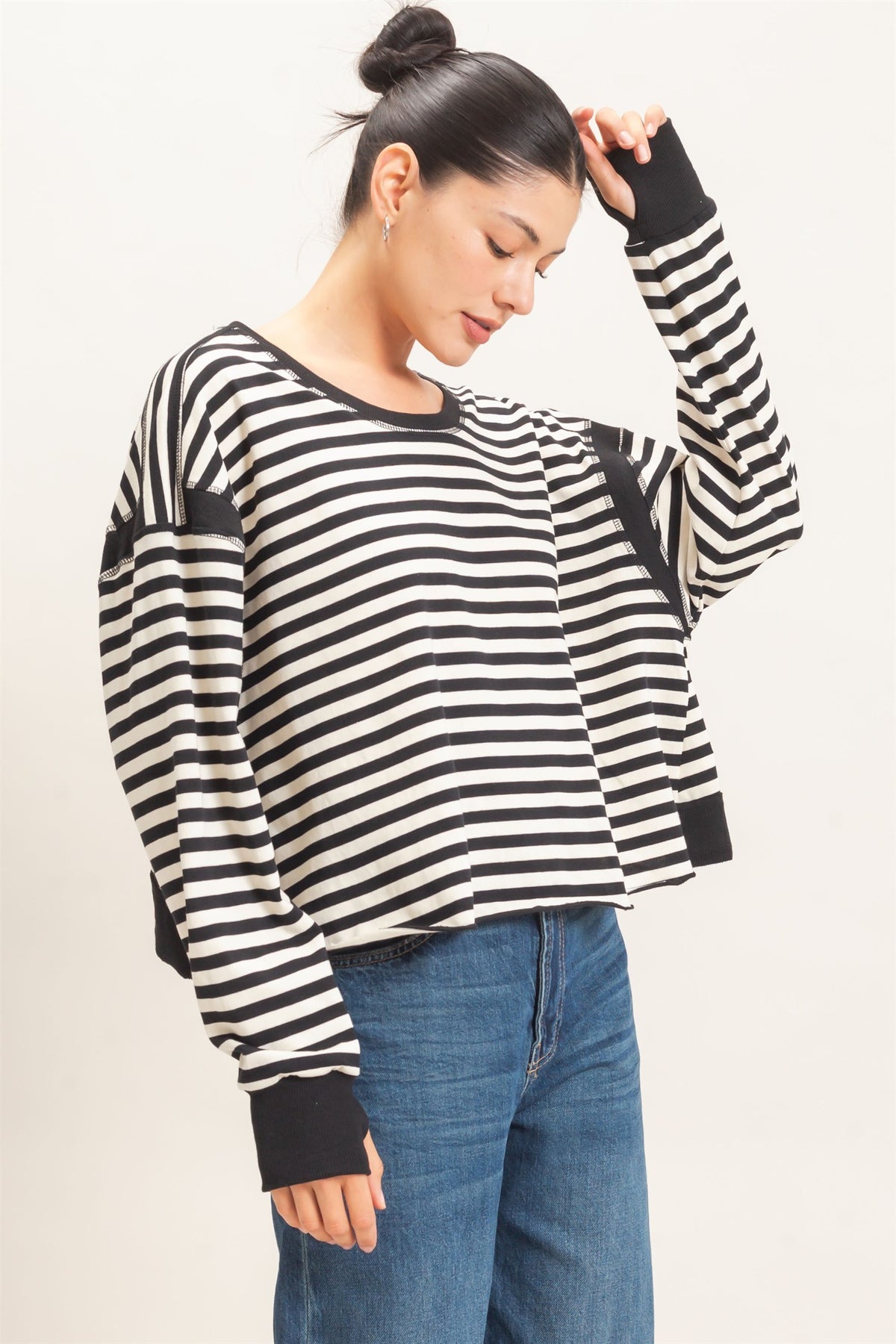 Striped Long Sleeve Top