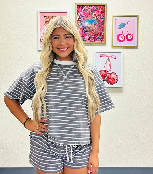 Relaxed fit Striped Set