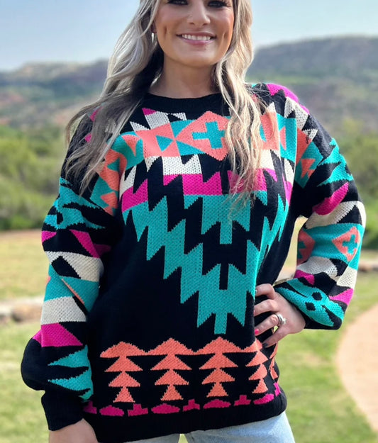 Western Lights Knit Sweater