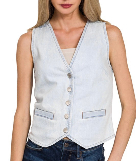 Denim vest